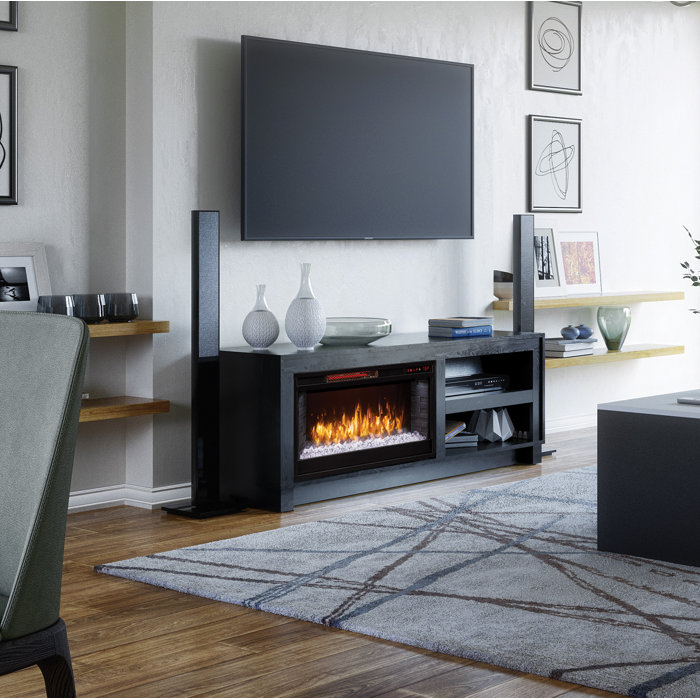 Greentouch Bushwick TV Stand for TVs up to 60" with Electric Fireplace